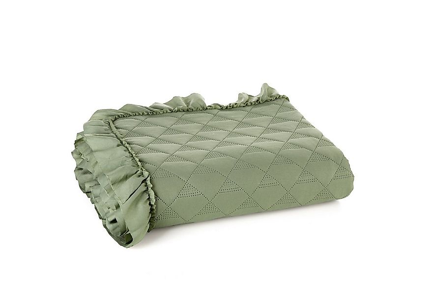 Eurofirany Tagesdecke VANESA & LIBI, Stepppdecke Rüsche Bettüberwurf gestep günstig online kaufen