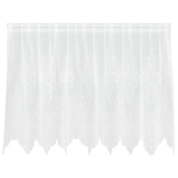 vidaXL Spitzenvorhang mit Vorhängen Weiß 200x80cm Polyester 4107878 günstig online kaufen