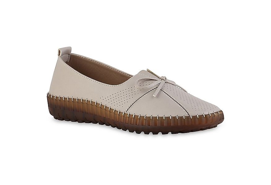 VAN HILL 841628 Slipper Damen Slip Ons Slippers Bequeme Schleifen Profil-So günstig online kaufen