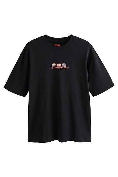 Next T-Shirt Relaxed Fit, schweres T-Shirt mit Grafik-Print (1-tlg) günstig online kaufen