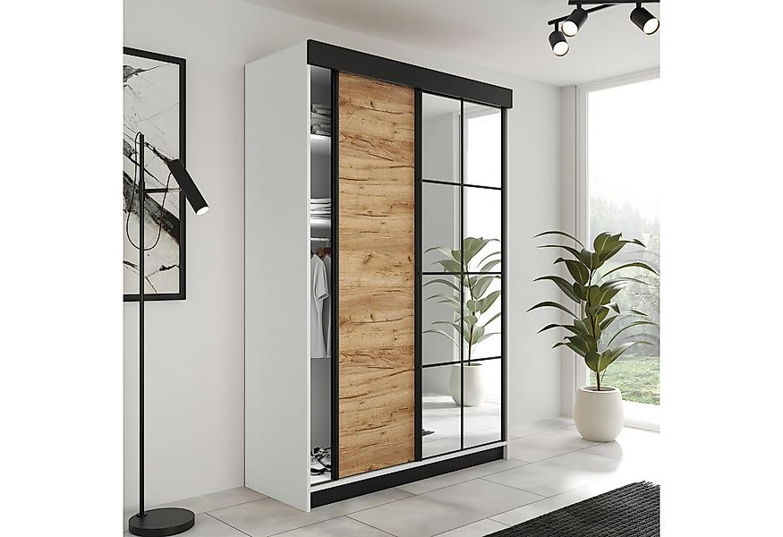 KIER FURNITURE Schiebetürenschrank LAMARO 138 x 205 x 59 cm - Schrank Schla günstig online kaufen