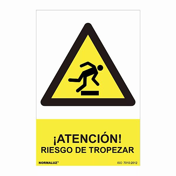 Schild Normaluz Atención Riesgo De Tropezar Pvc (30 X 40 Cm) günstig online kaufen