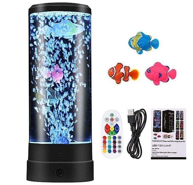 VIVIHEYDAY Lavalampe Aquarium Lampe, Blasenlichtlampe mit Fisch Aquarium Na günstig online kaufen