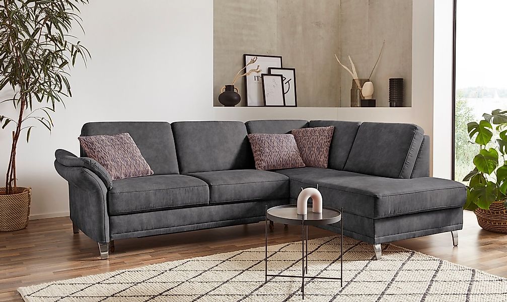 sit&more Ecksofa "Clio L-Form", wahlweise mit Bettfunktion und Bettkasten, günstig online kaufen