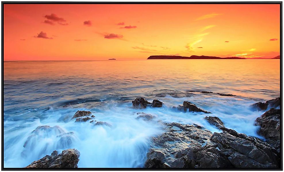 Papermoon Infrarotheizung »Dubrovnik Sonnenuntergang«, sehr angenehme Strah günstig online kaufen