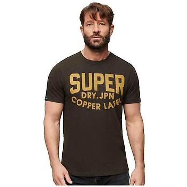 Superdry  T-Shirt T-shirt  Copper Label noir vintage flammé günstig online kaufen