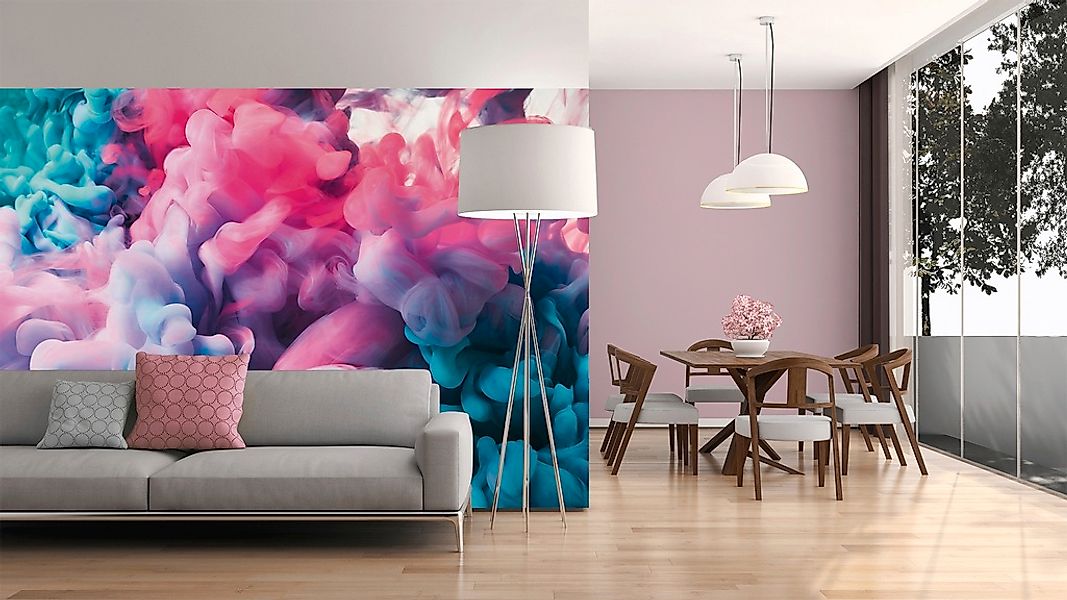 living walls Fototapete »Designwalls Colored Smoke 1«, Vlies, Wand, Schräge günstig online kaufen