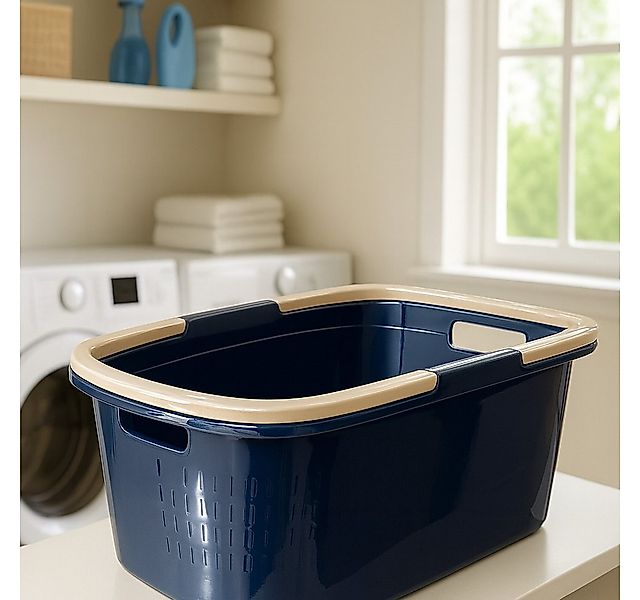 Ebaxx Wäschekorb 32 Liter Henkel Wäschewanne Bügel Korb Plastik Griffen Kun günstig online kaufen