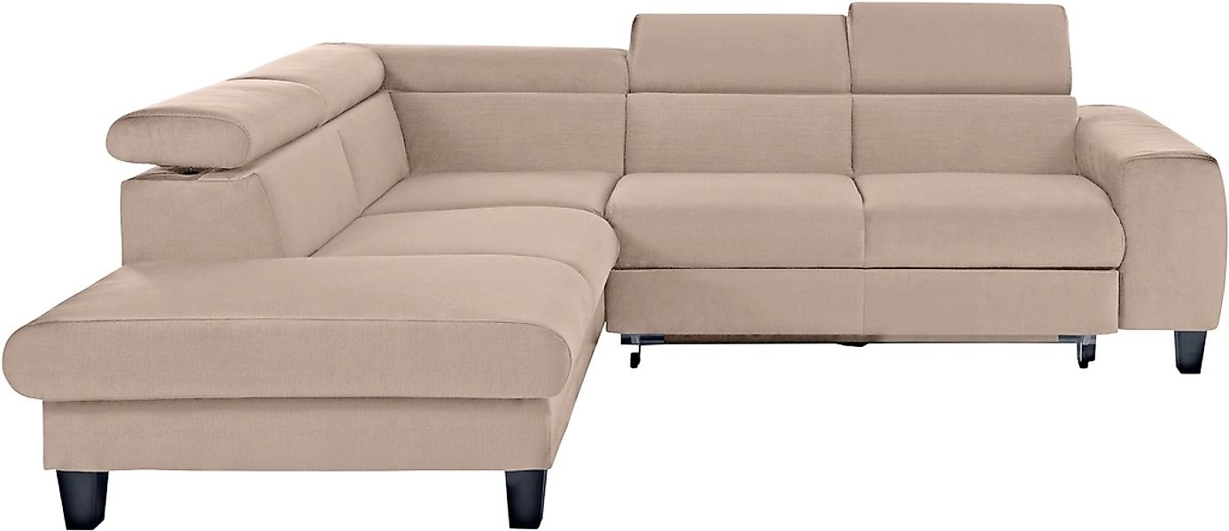 COTTA Ecksofa "Morven L-Form mit Kopfteilverstellung", wahlweise mit Bettfu günstig online kaufen