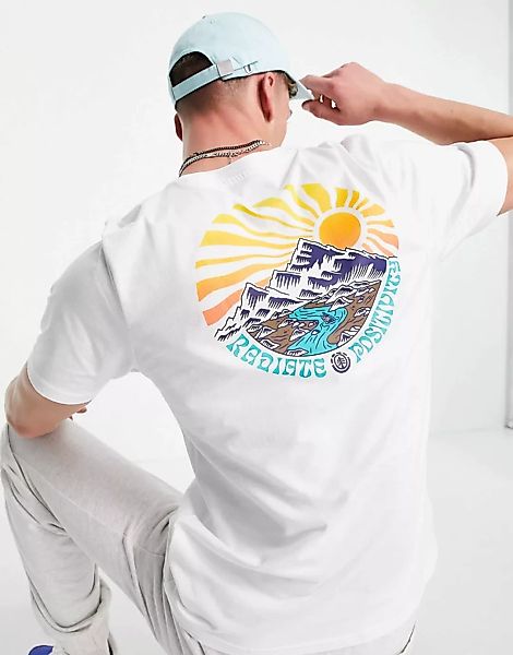 Element – Balmore – T-Shirt in Weiß günstig online kaufen