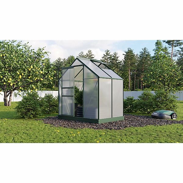 Vitavia Gewächshaus Planet 2500 Schwarz 2,5 m² inkl. Fundamentrahmen günstig online kaufen