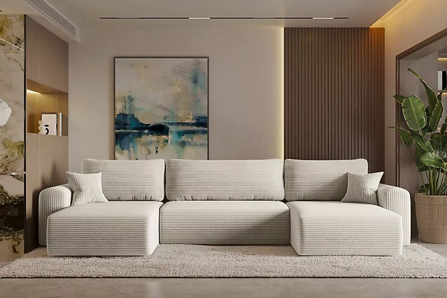 Kaiser Möbel Ecksofa mit schlaffunktion und bettkasten, Sofa U-form, Couch günstig online kaufen
