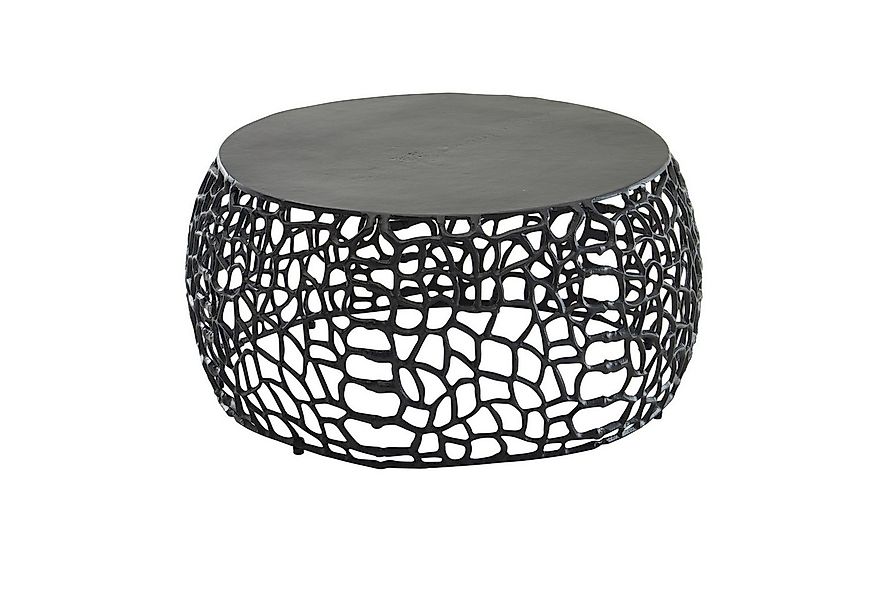 Wohnling Couchtisch WL6.695 Metall Schwarz Sofatisch Ø 66 cm Tisch Wohnzimm günstig online kaufen