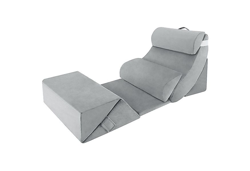 COSTWAY Keilkissen, 7-tlg., orthopädisches Bettkeilkissen, mit waschbarem B günstig online kaufen