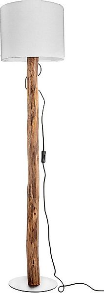 NOWA Stehlampe NORIN, ohne Leuchtmittel, Stehleuchte, Holz, naturgewachsen, günstig online kaufen