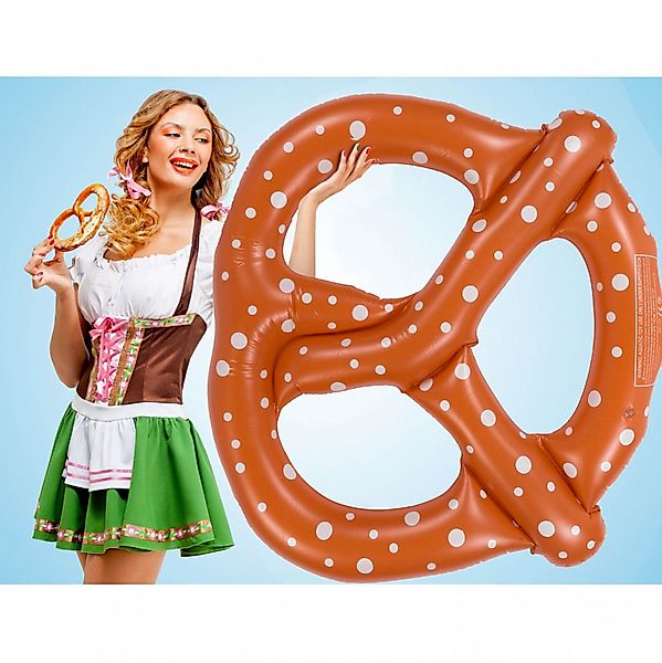 Goods+Gadgets Luftmatratze Schwimmbrezn XXL Schwimmreifen, Brezel günstig online kaufen