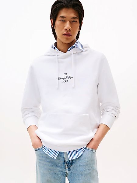 Tommy Hilfiger Hoodie "OUTLINE FLAG SCRIPT HOODIE" mit kontrastfarbener Sti günstig online kaufen
