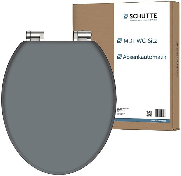 Schütte WC-Sitz SPIRIT GREY, Toilettendeckel, mit Absenkautomatik günstig online kaufen