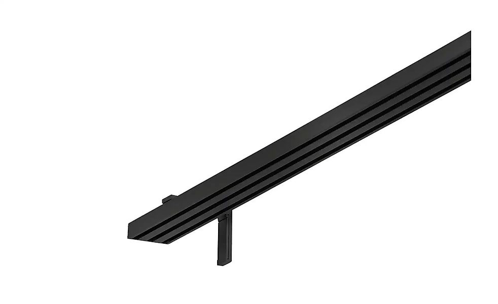 Mydeco Vorhangschiene smart 3-Lauf   ¦ schwarz ¦ Aluminium ¦ Maße (cm): B: günstig online kaufen