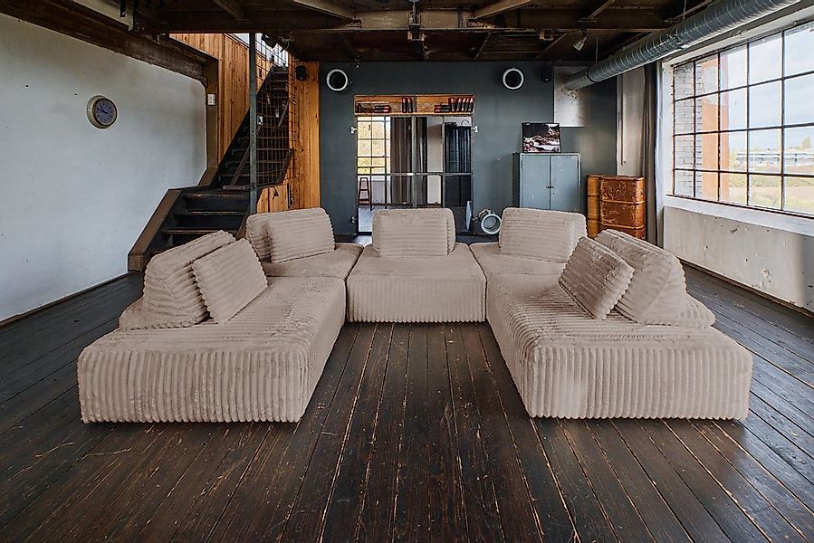 KAWOLA Sofa WIOLO SOFT, Modulsofa modulare Couch Weicher Breitcord verschie günstig online kaufen