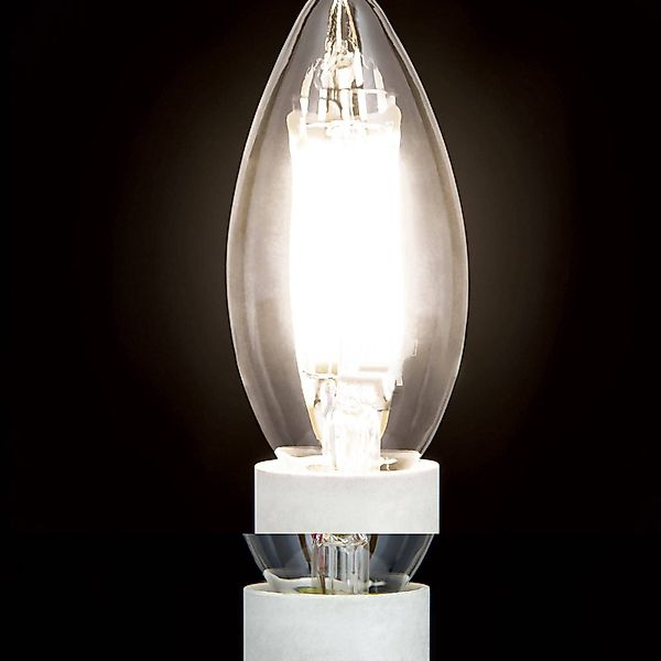 LED-Leuchtmittel Filament E14 C35 klar 6W 827 720lm dimmbar günstig online kaufen