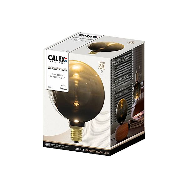 Calex Inception LED-Globe E27 G125 3W 1.800K dimm günstig online kaufen