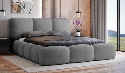 Luxusbetten24 Polsterbett Designer Polsterbett Alena Bouclé, günstig online kaufen