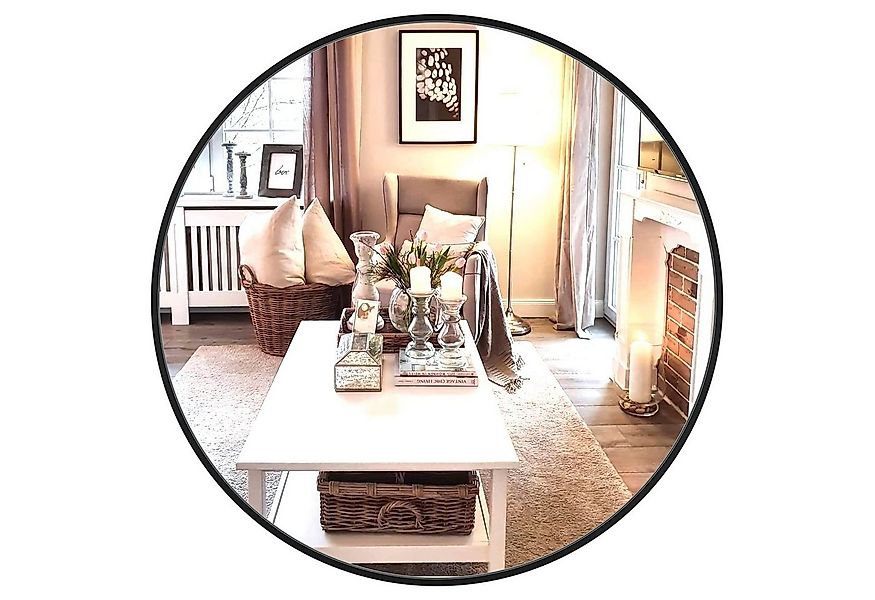 Dripex Wandspiegel Rund Wandspiegel dekorativer Spiegel Schminkspiegel günstig online kaufen