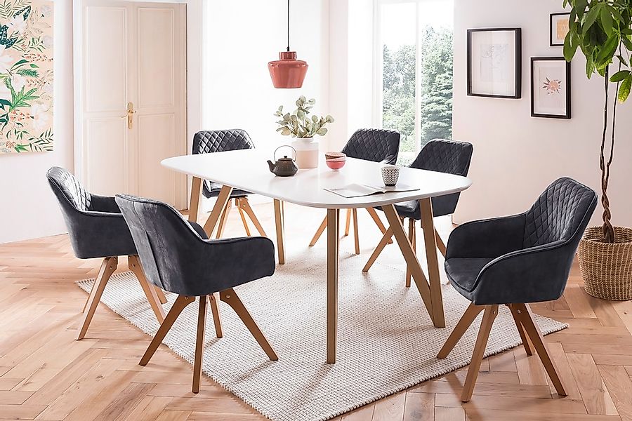 SalesFever Essgruppe, (5-tlg.), Tischbreite 160 cm, Stühle 180° drehbar, mi günstig online kaufen