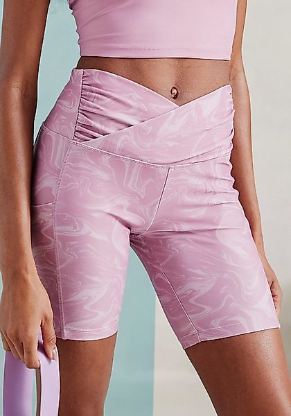 LASCANA ACTIVE Funktionshose Sporthose mit Allover-Print und kleiner Reißve günstig online kaufen