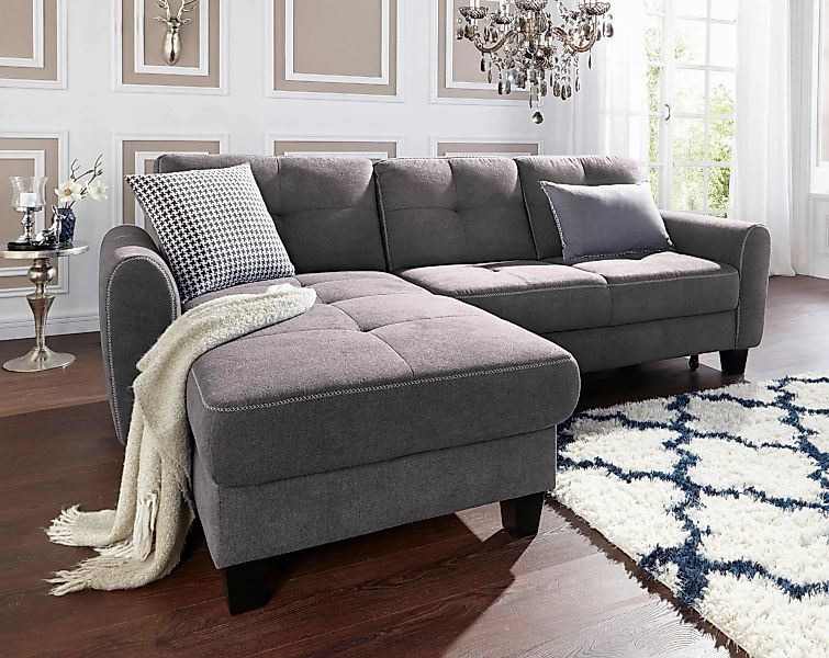 sit&more Ecksofa Varese L-Form, mit Federkern, günstig online kaufen