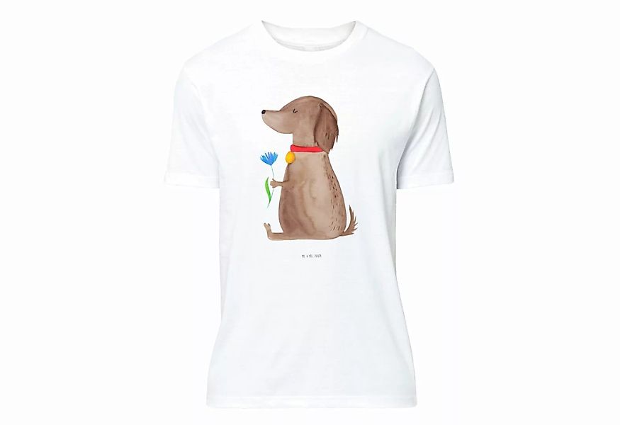 Mr. & Mrs. Panda T-Shirt Hund Blume - Weiß - Geschenk, Hundeliebe, Herrn, T günstig online kaufen