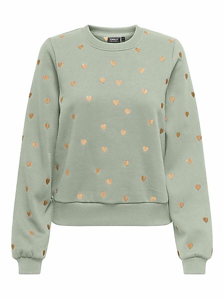 ONLY Sweatshirt "ONLATIKA L/S O-NECK GLITTER EMB. BOX SWT" günstig online kaufen