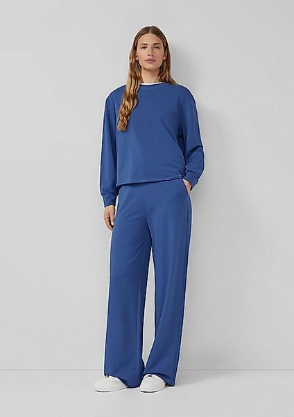 s.Oliver Chinos Hose Jersey-Hose mit Wide Leg und elastischem Bund günstig online kaufen