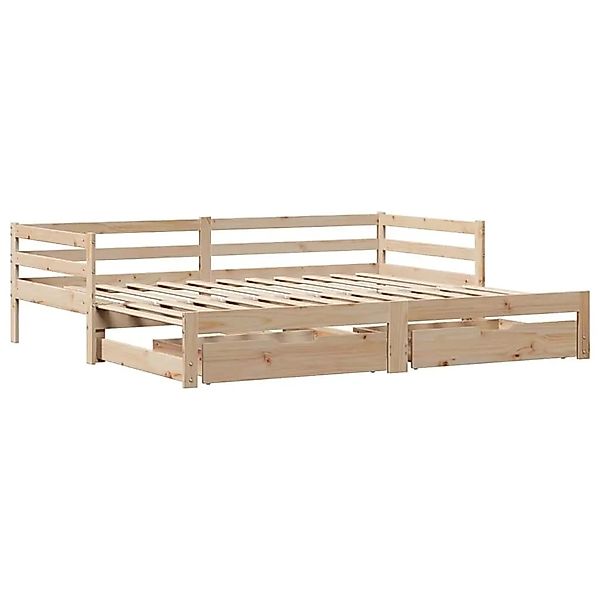 vidaXL Tagesbett Ausziehbar mit Schubladen ohne Matratze 90x190 cm 3302146 günstig online kaufen
