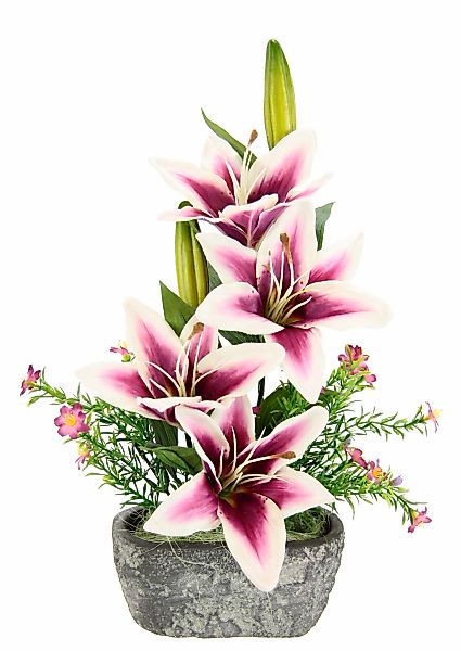 Kunstpflanze Lilien, I.GE.A., Höhe 42 cm, Arrangement im Topf günstig online kaufen