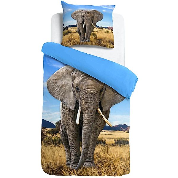 ESPiCO Kinderbettwäsche Elefant, Renforcé, 2 teilig, günstig online kaufen