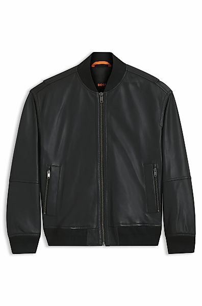 BOSS ORANGE Lederjacke "Jobrice", regular fit, weiches Material günstig online kaufen