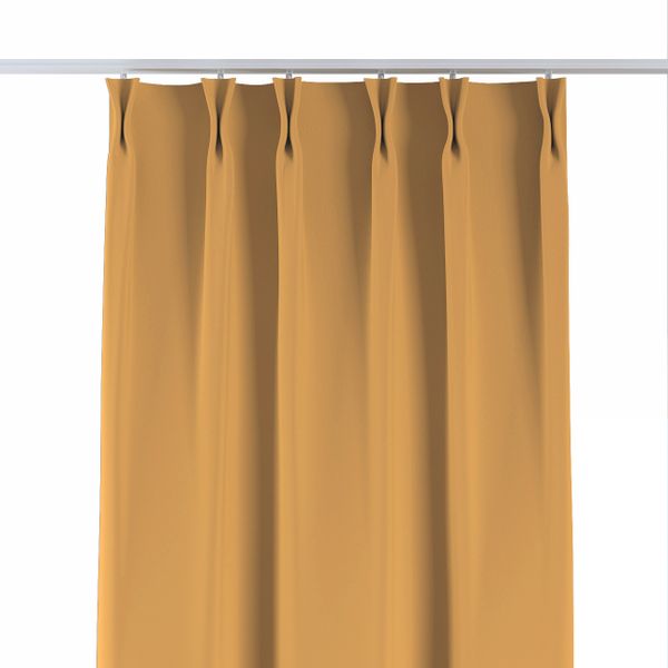 Vorhang mit flämischen 2-er Falten, honiggelb, Dimout 300 cm (269-52) günstig online kaufen
