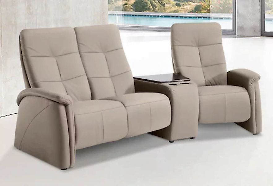 exxpo - sofa fashion 3-Sitzer "Tivoli, Kinosofa mit Tischablage und Staurau günstig online kaufen