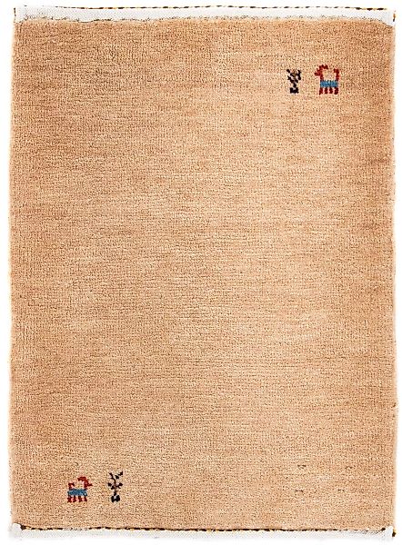 morgenland Wollteppich »Gabbeh - Loribaft Perser - 60 x 40 cm - hellbraun«, günstig online kaufen