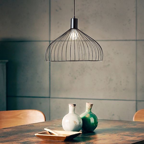 Brilliant Pendelleuchte »Blacky« E27 1 Stk. Hängelampe 40cm schwarz matt günstig online kaufen