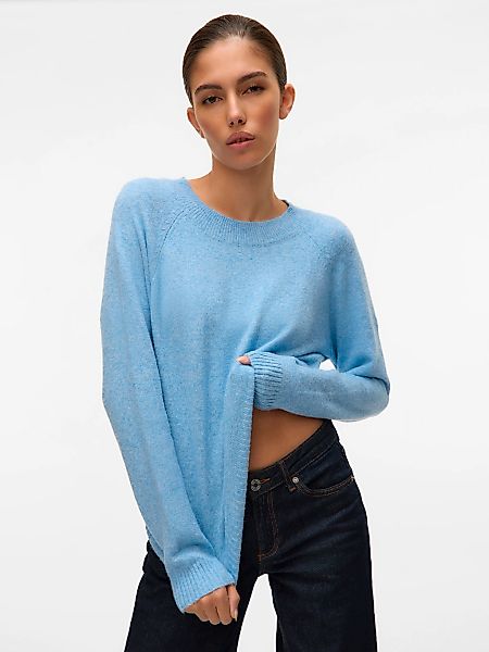 Vero Moda Rundhalspullover VMDOFFY LS O-NECK BLOUSE GA NOOS Materialmix, re günstig online kaufen