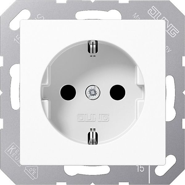 Jung SCHUKO Steckdose 16A 250 V, alpinweiß A 1521 WW - A1521WW günstig online kaufen