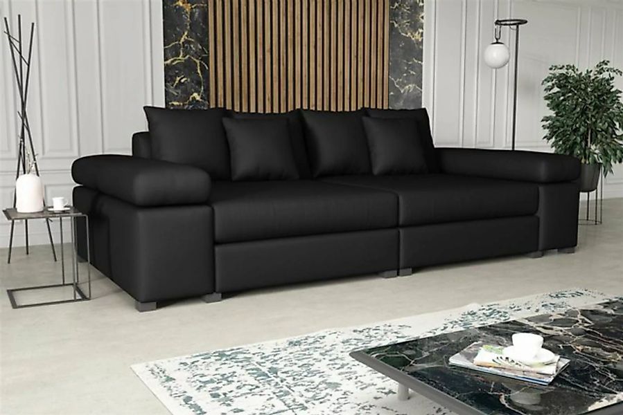 Fun Möbel Big-Sofa Big Sofa Couchgarnitur PORTER Megasofa in Stoff o. Kunst günstig online kaufen