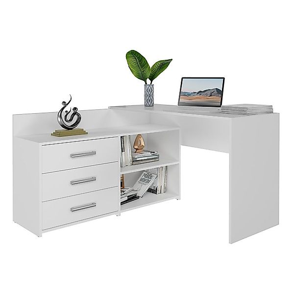 TOPESHOP Schreibtisch geräumiger Schreibtisch kompakt, Tiefe: günstig online kaufen