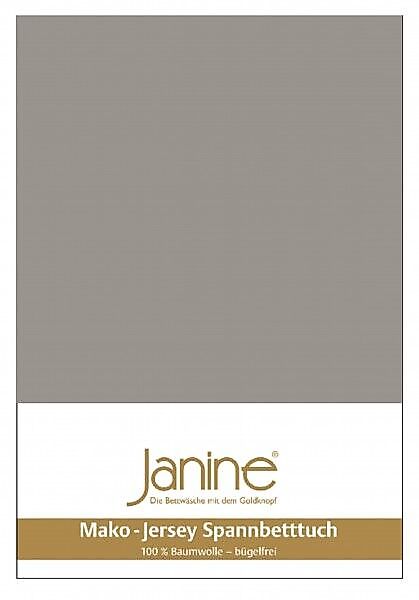 Janine Janine Spannbetttuch Mako-Feinjersey 5007 limone (06) Größe:  100x20 günstig online kaufen