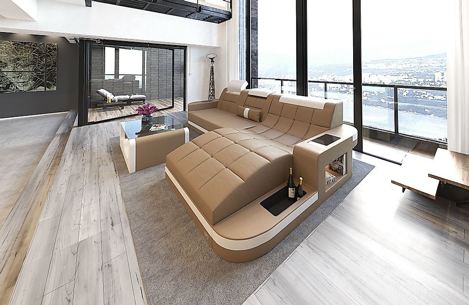 Sofa Dreams Ecksofa Sofa Leder Ledercouch günstig online kaufen