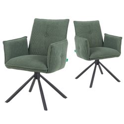 DUBI Möbel Polsterstuhl Mika-Nevio 2er-Set, Federkern, günstig online kaufen