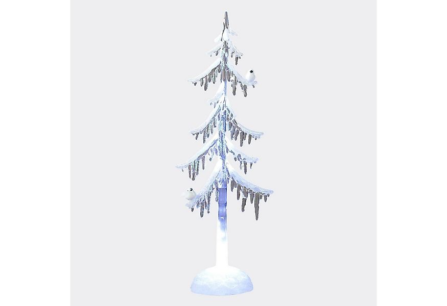 formano LED Dekolicht Weihnachtsbaum Acryl 25cm Dekobaum mit Licht & Vogel günstig online kaufen